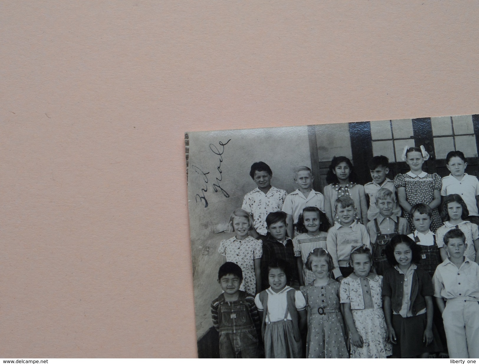 OROSI School Third Grade - Anno 1942 ( French Photocard Visalia CA - With ID ) U.S.A. ! - Geïdentificeerde Personen