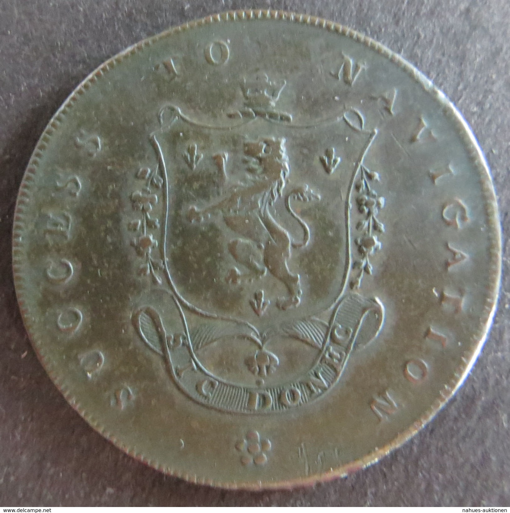 Münze Großbritannien 1793 - Half Penny Token Manchester Success To Navigation Ss - Sonstige & Ohne Zuordnung