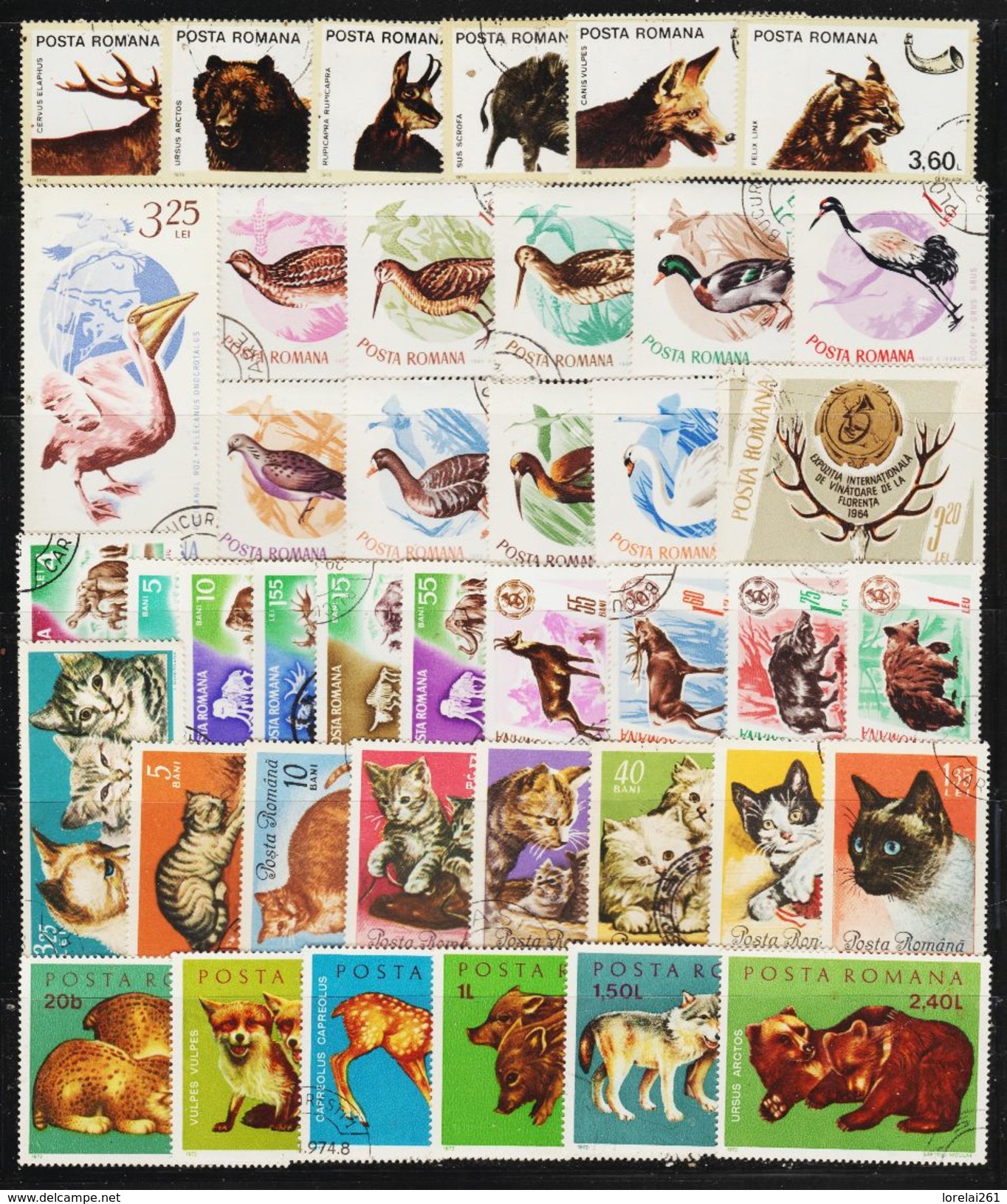 ROMANIA - 40 FAUNA Postage Stamps (1) - Sammlungen (ohne Album)