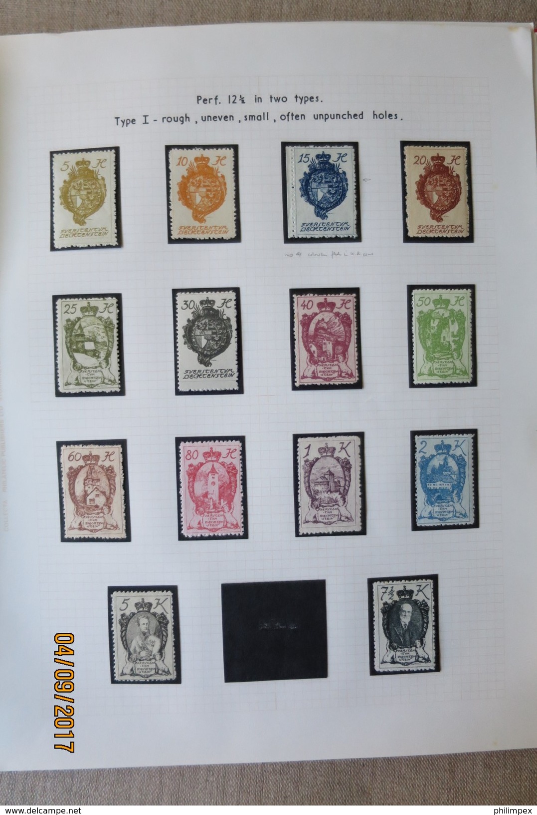 LIECHTENSTEIN, enormous SPECIALIZED COLLECTION ISSUE 1920