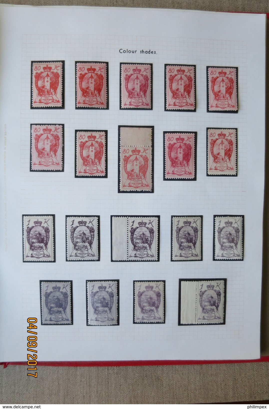 LIECHTENSTEIN, enormous SPECIALIZED COLLECTION ISSUE 1920