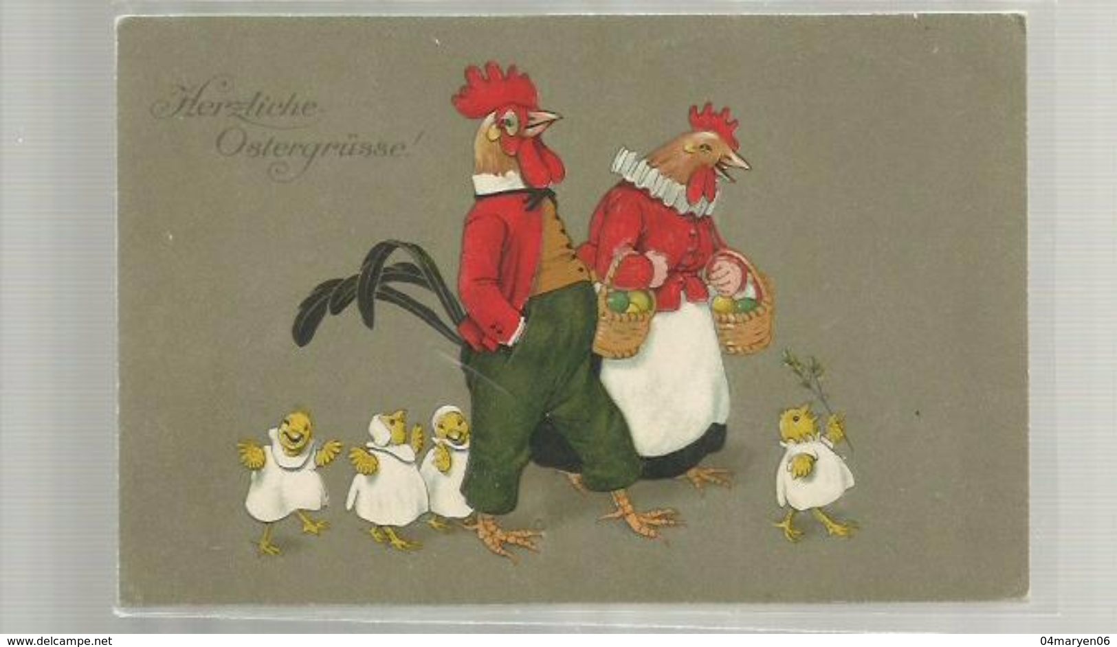 ** HERZLICHE  OSTERGRÜSSE  *** Frits BAUMGARTEN = Illustrateur. - Baumgarten, F.