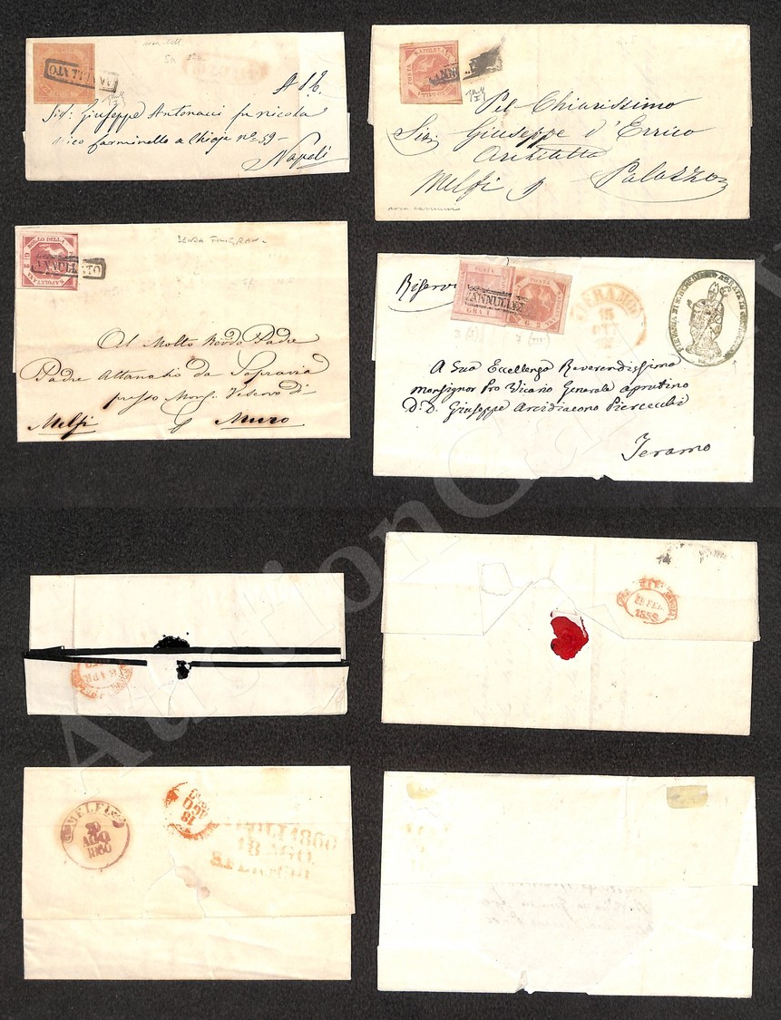0039 1858/1860 - Quattro Lettere Di Cui Tre Col 2 Grana Isolato E Una Bicolore (1 Grano + 2 Grana) - Da Esaminare - Andere & Zonder Classificatie