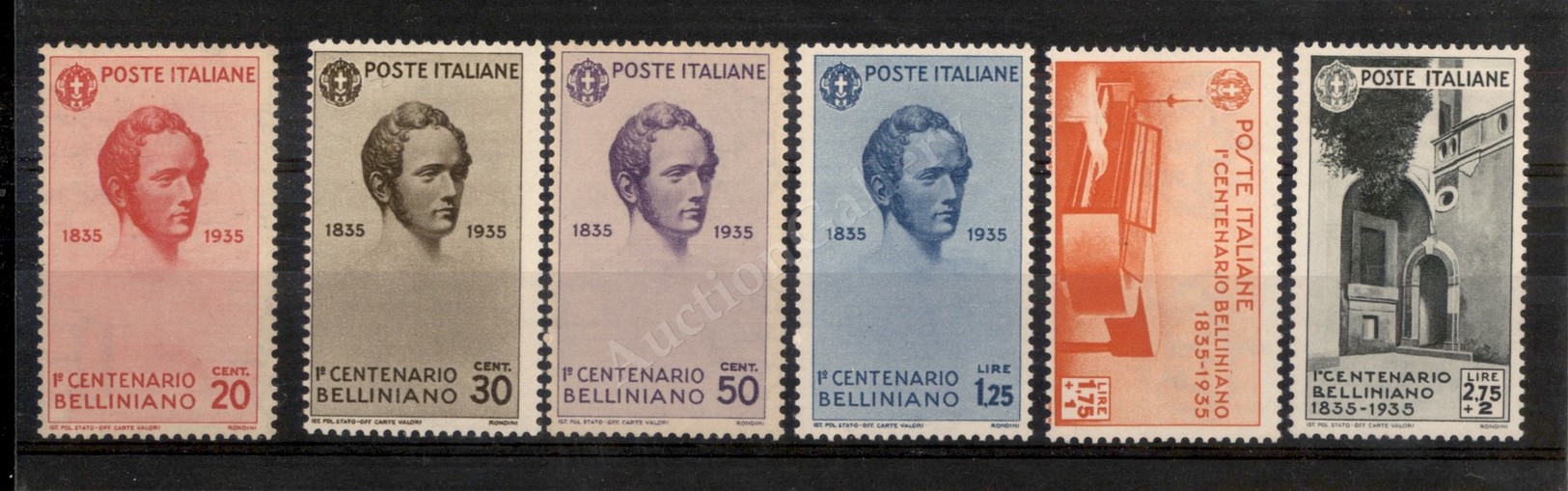 0192 1935 - Bellini (388/393) - Serie Completa Di Posta Ordinaria - Gomma Integra (625) - Sonstige & Ohne Zuordnung