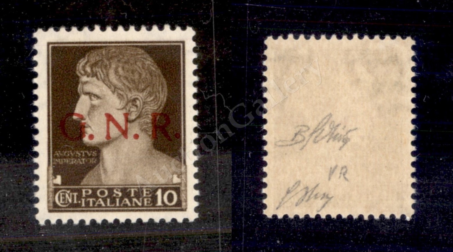 0259 1944 - 10 Cent (471A) Con Soprastampa Rossa - Gomma Integra - Oliva (380) - Sonstige & Ohne Zuordnung