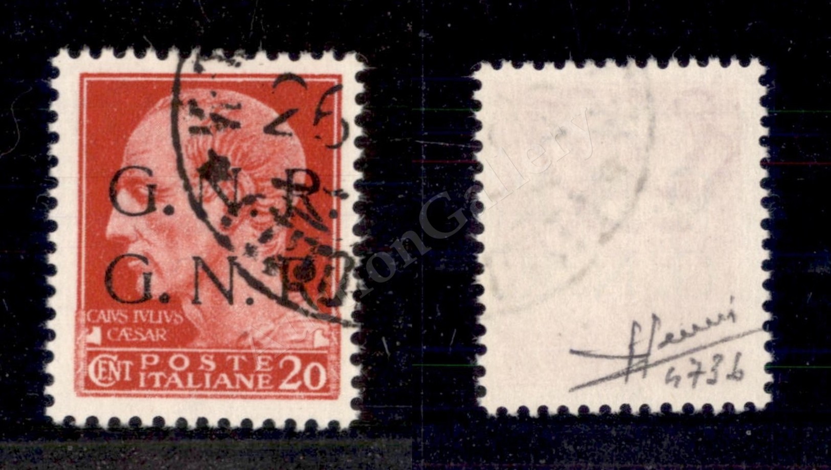 0264 1944 - 20 Cent (473b) Con Doppia Soprastampa - Non Quotato Usato - Sorani - Sonstige & Ohne Zuordnung