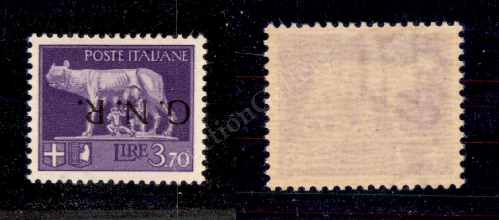 0284 1944 - 3,70 Lire (484a) Con Soprastampa Capovolta - Gomma Integra (350) - Sonstige & Ohne Zuordnung