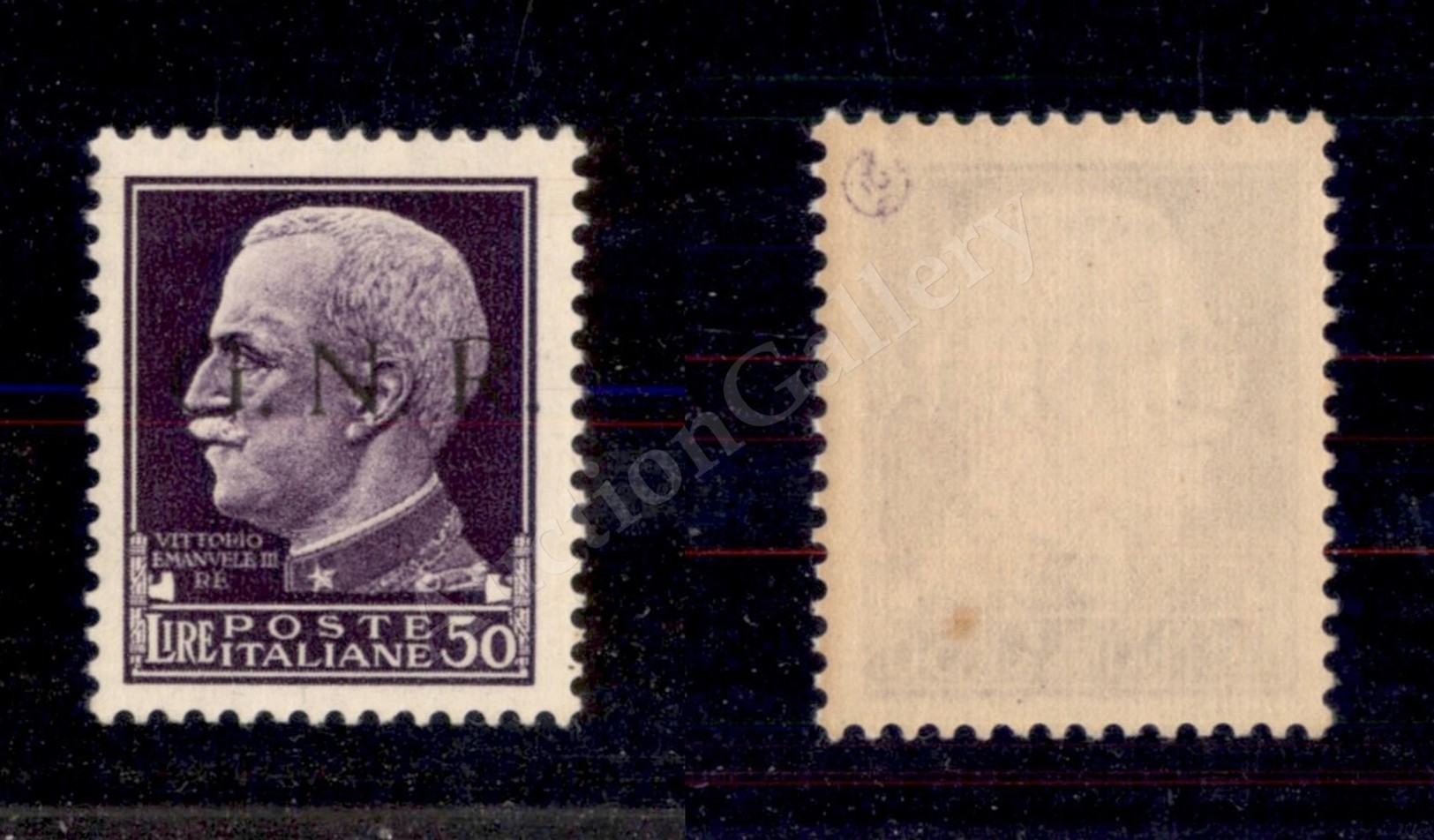 0293 1944 - 50 Lire (489) - Gomma Integra (1.500) - Sonstige & Ohne Zuordnung