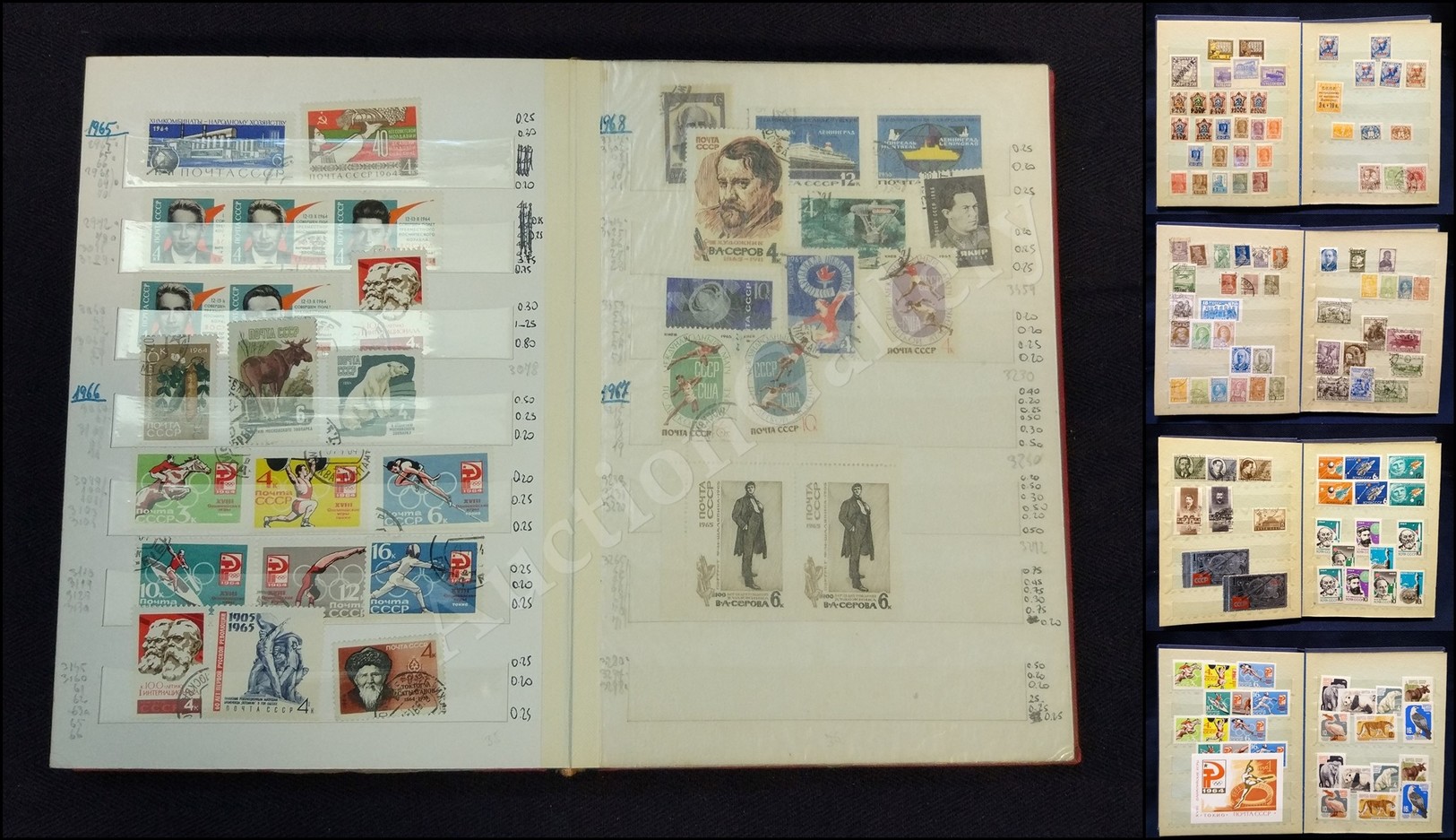 0783 RUSSIA - 1921/1985 - Piccola Collezione In 2 Piccoli Raccoglitori Con Serie Complete E Foglietti Del Periodo - Inte - Other & Unclassified