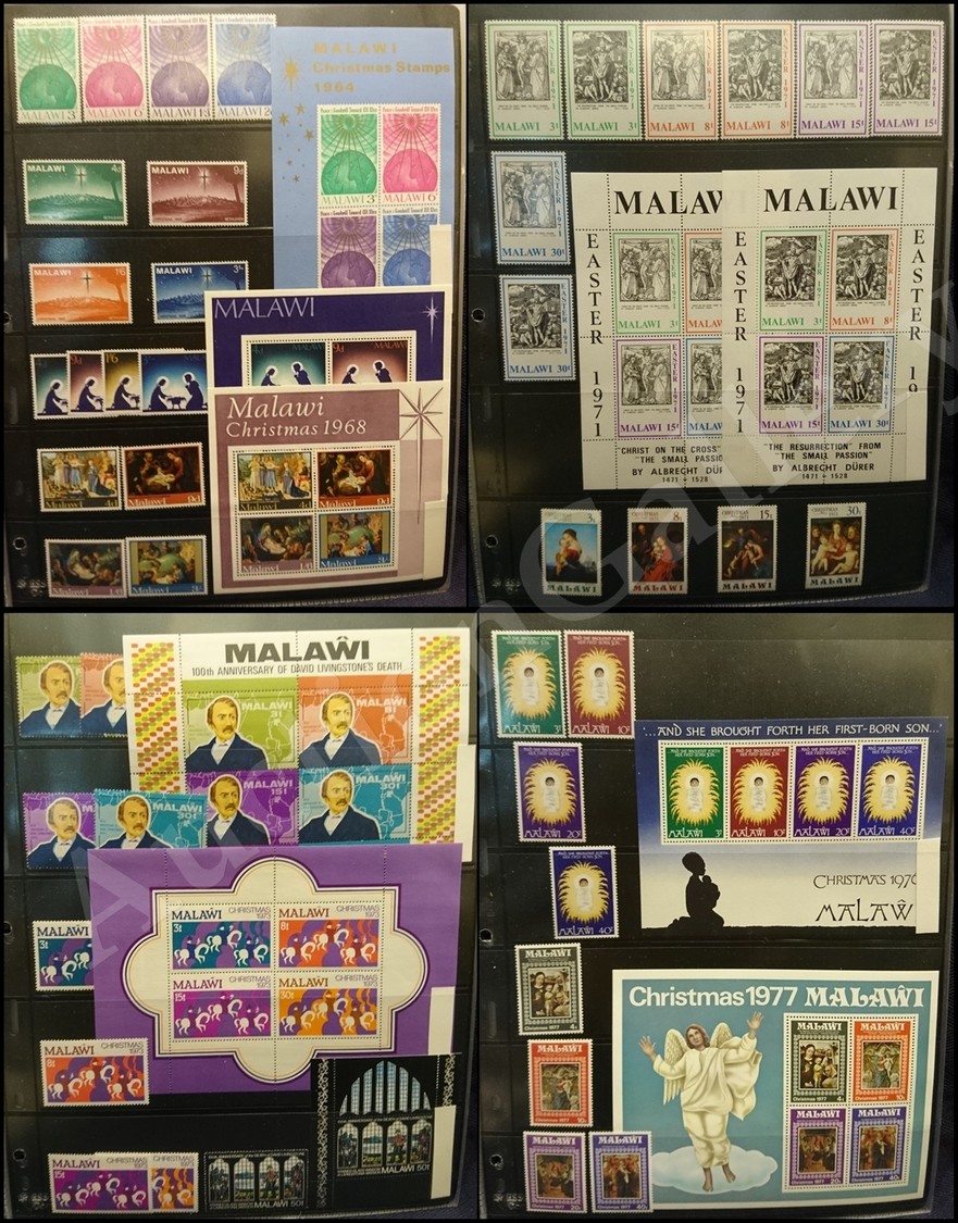 0899 MALAWI - 1964/2000 - Piccola Collezione Con Serie Complete E Foglietti Del Periodo In 6 Pagine Di Raccoglitore - Bu - Autres & Non Classés