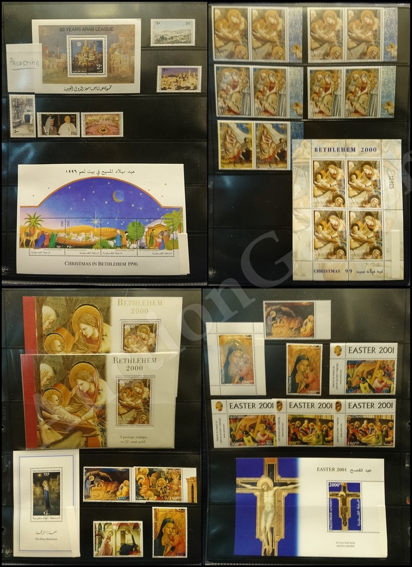 0925 PALESTINA - 1995/2005 - Piccola Collezione Con Serie Complete Foglietti E Libretti Del Periodo In 4 Pagine Di Racco - Autres & Non Classés