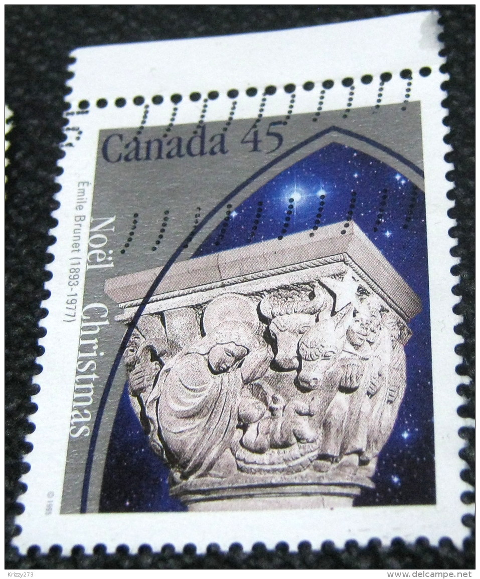 Canada 1995 Christmas - Sculptured Capitals From Ste.Anne-de-Beaupre Basilica 45c - Used - Used Stamps