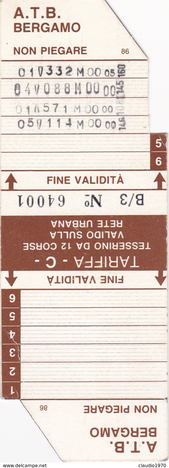 LOTTO DI 8  BIGLIETTI DI TRASPORTO - Altri & Non Classificati