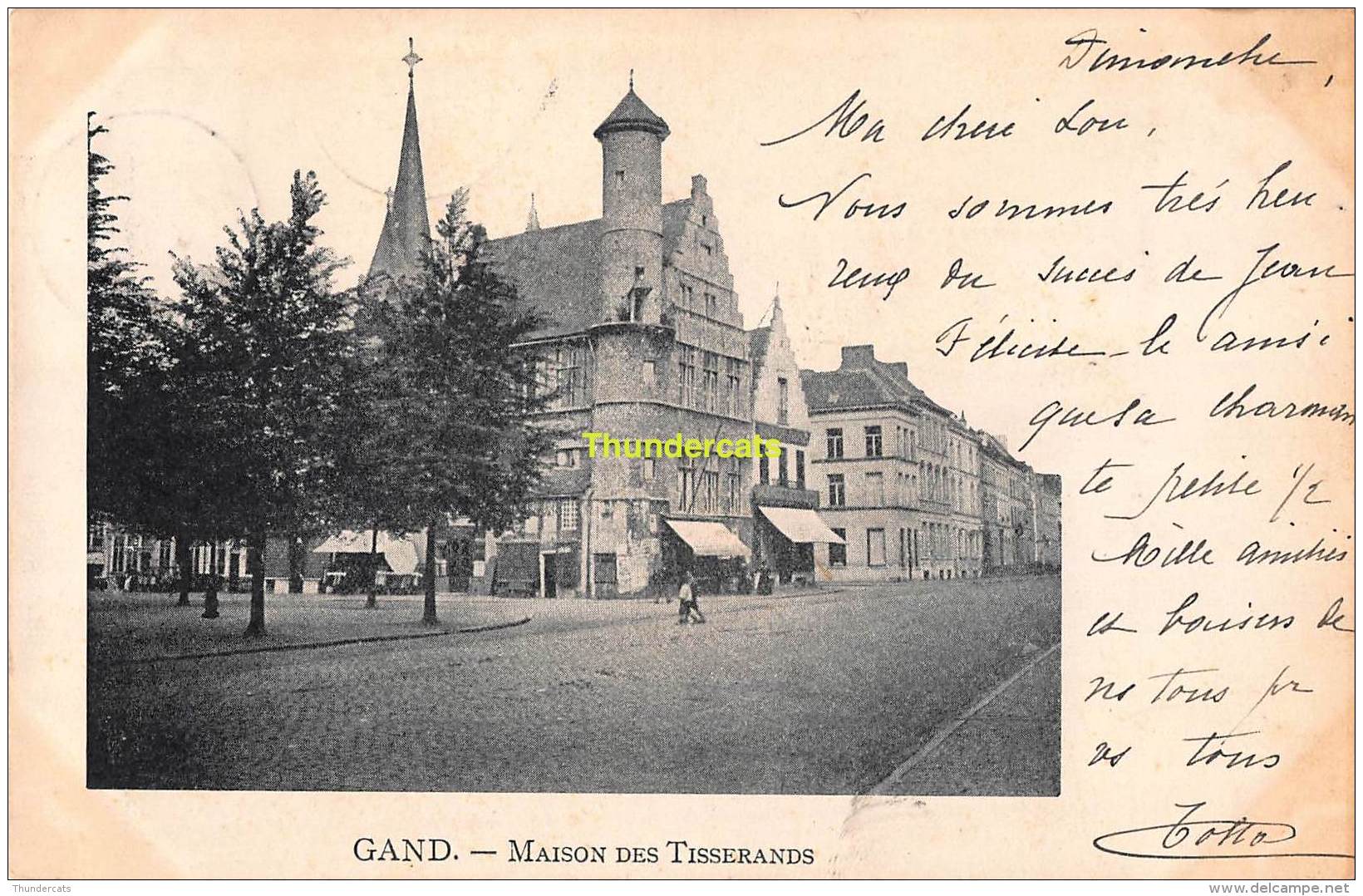 CPA GENT GAND MAISON DES TISSERANDS - Gent