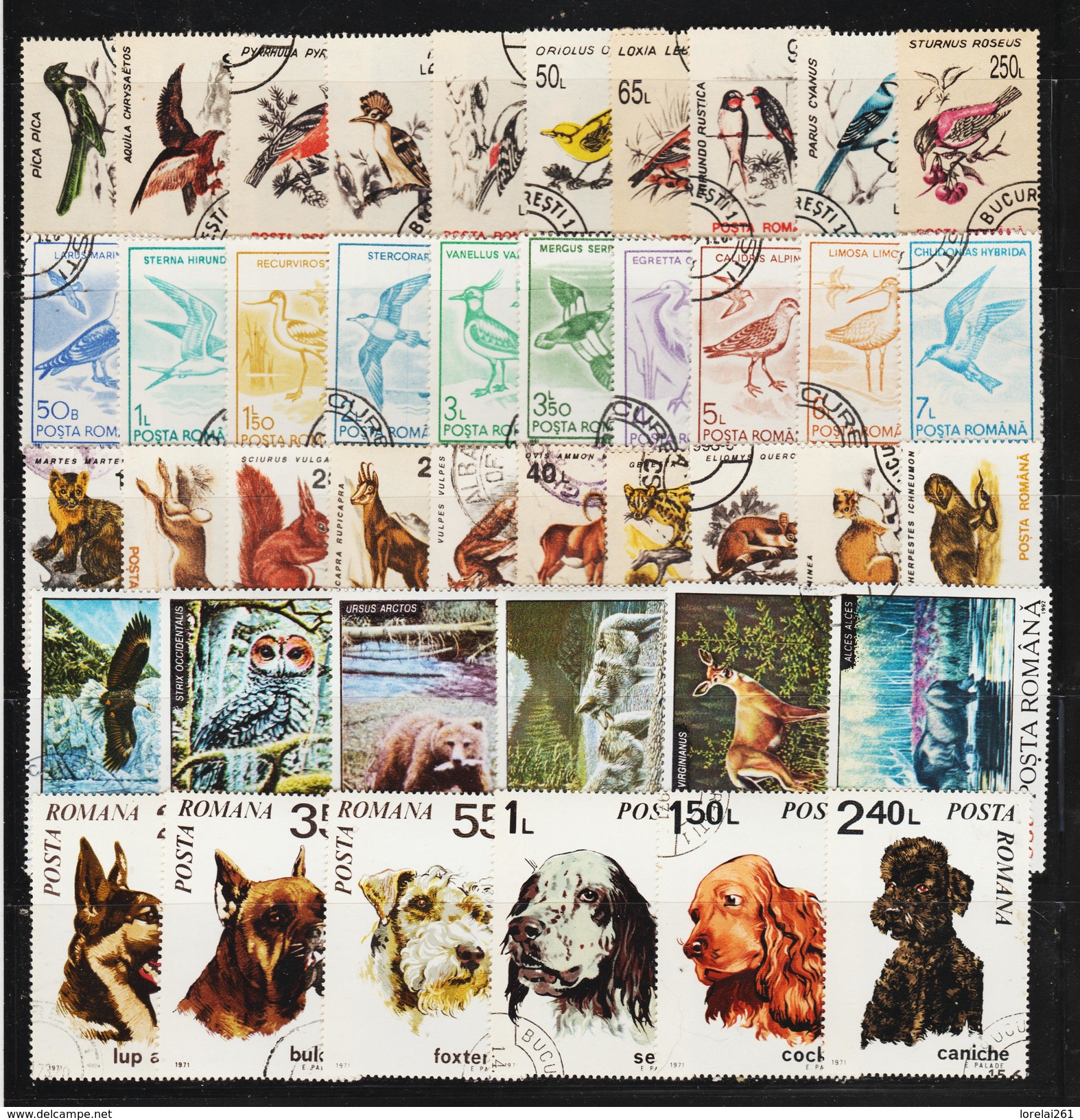 ROMANIA - 40 FAUNA Postage Stamps (2) - Verzamelingen (zonder Album)