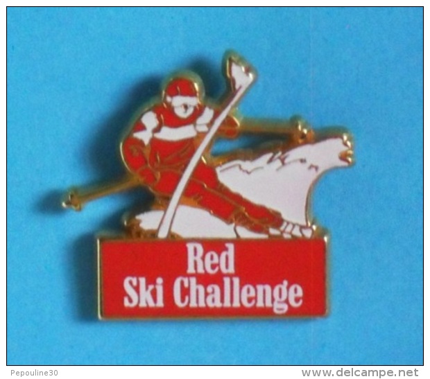 1 PIN'S  //   ** RED SKI CHALLENGE ** . (Arthus Bertrand Paris) - Arthus Bertrand