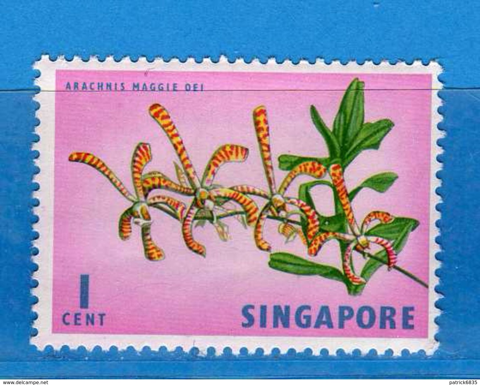 (MN1) SINGAPORE**-1962/68 - FLORA / FAUNA . Yvert  52A MNH .   Vedi Descrizione - Malesia (1964-...)