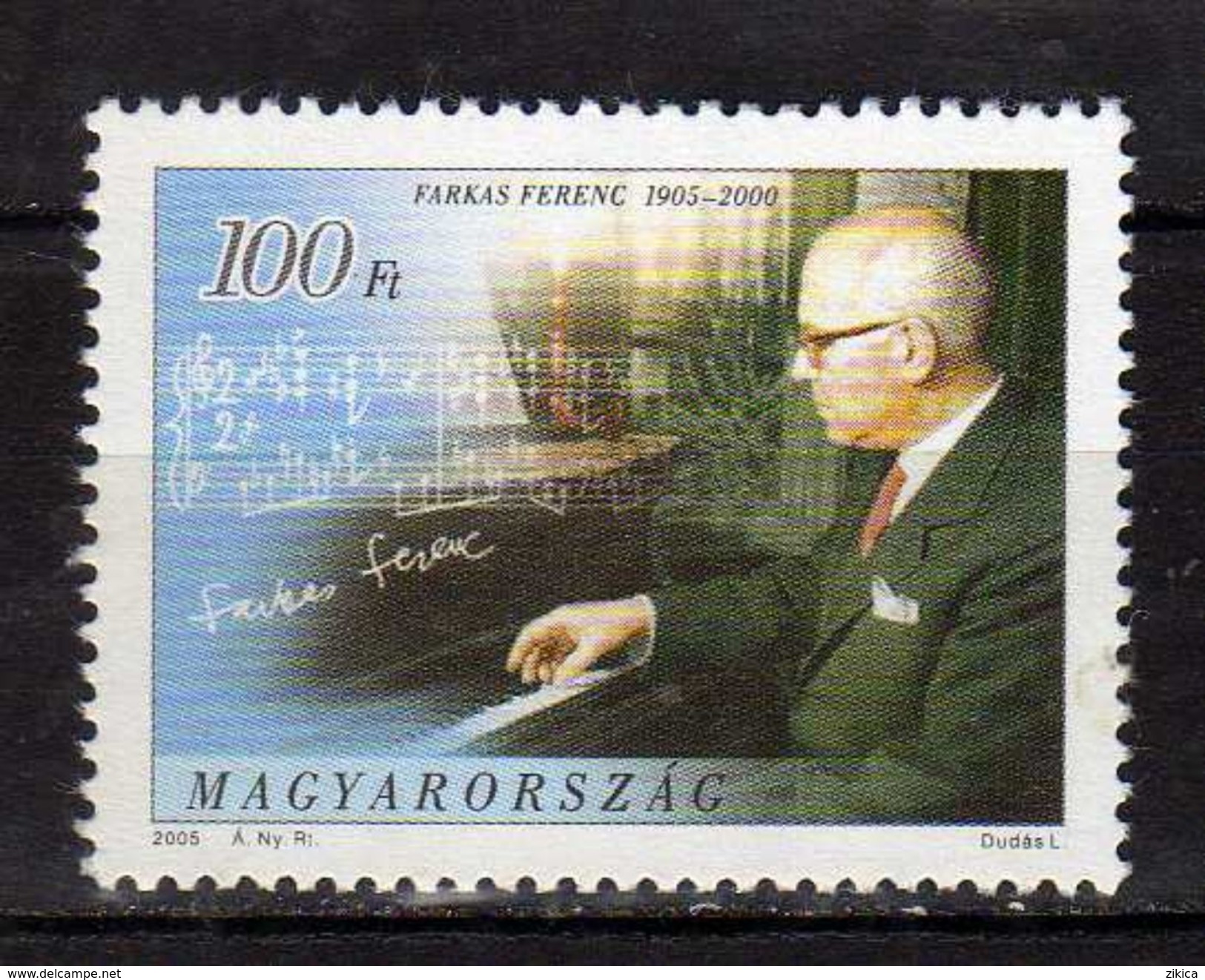 Hungary 2005 The 100th Anniversary Of The Birth Of Ferenc Farkas, 1905-2000.piano.musics .MNH - Neufs