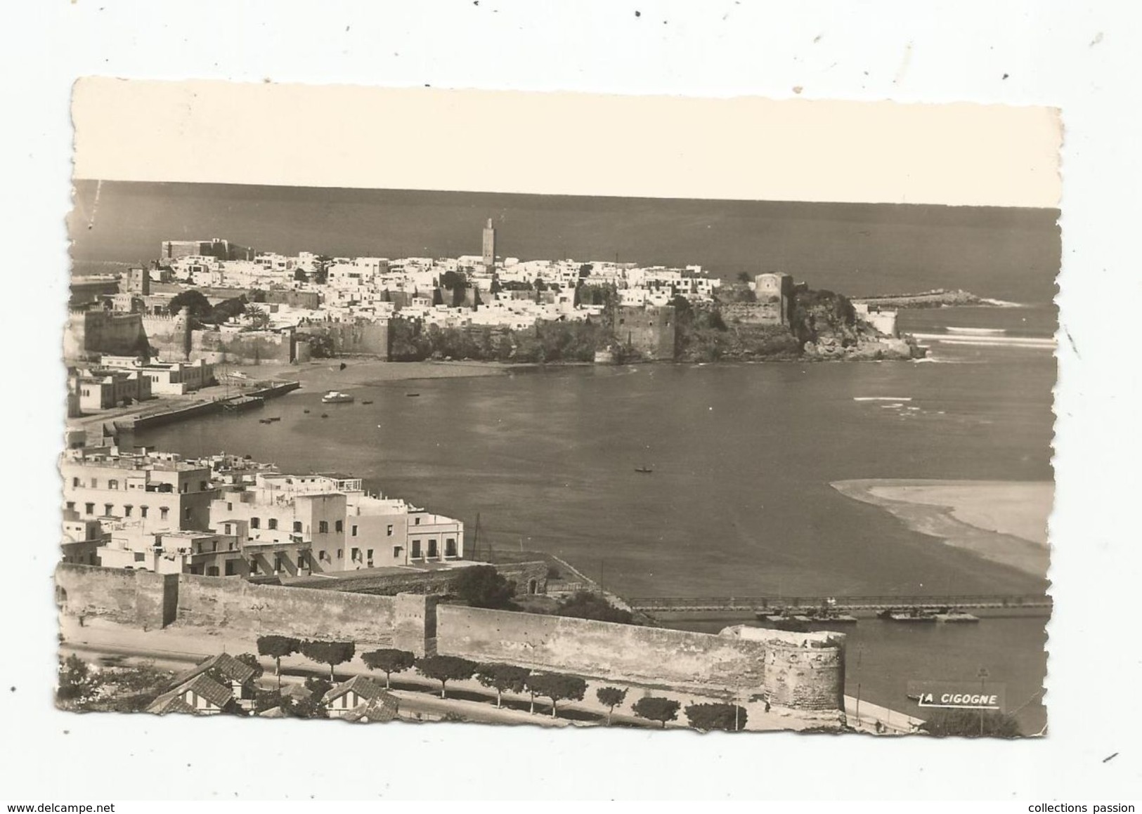 Cp, MAROC , RABAT , La Pointe Des OUDAYAS ,voyagée 1957 , F.M. - Rabat