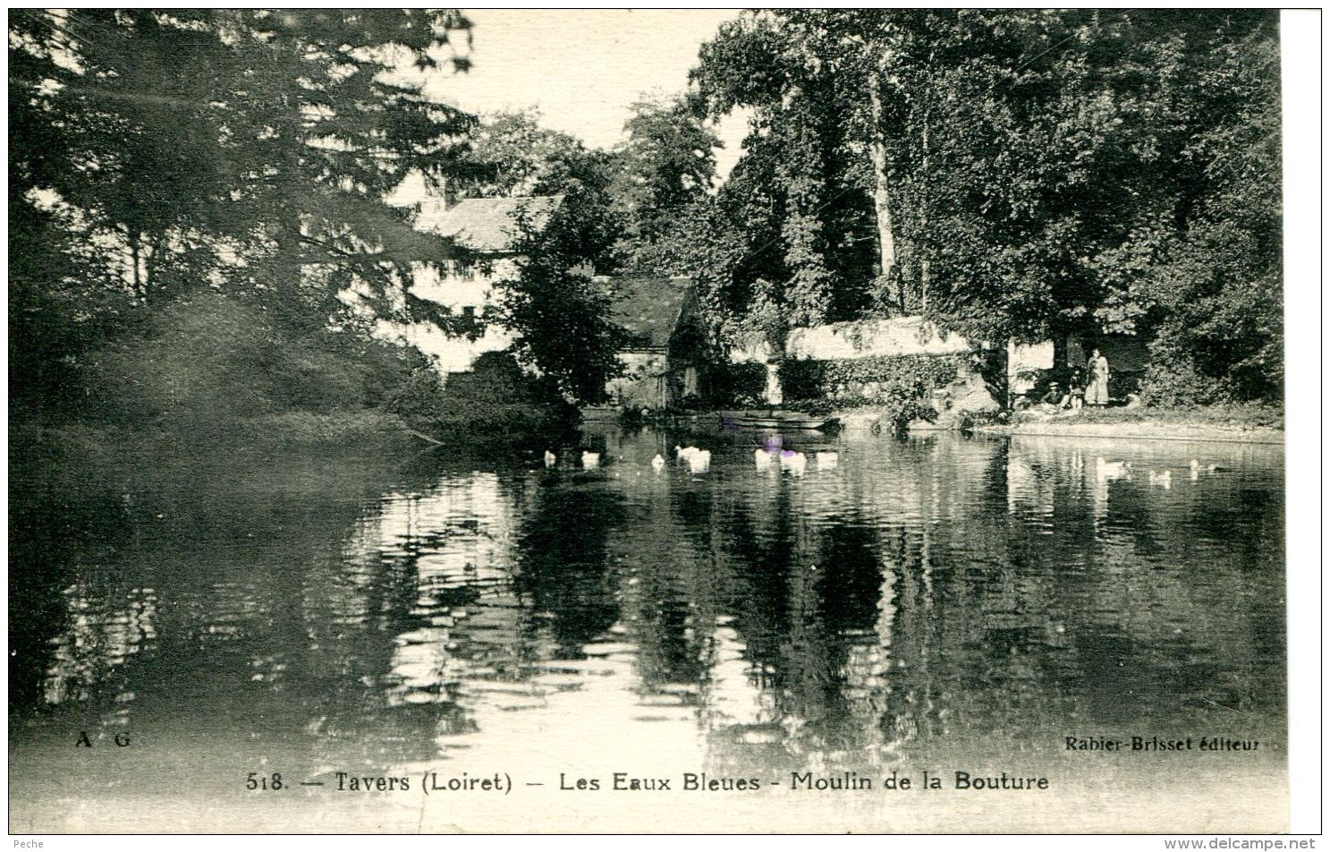 N°55801 -cpa Tavers -les Eaux Bleues- Moulin De La Bouture- - Moulins à Eau