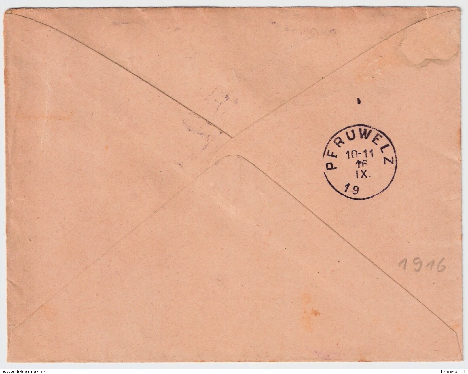 Etapes, 1916, Anzin, Timbres De Baviere   ,   #8702 - OC26/37 Territoire Des Etapes