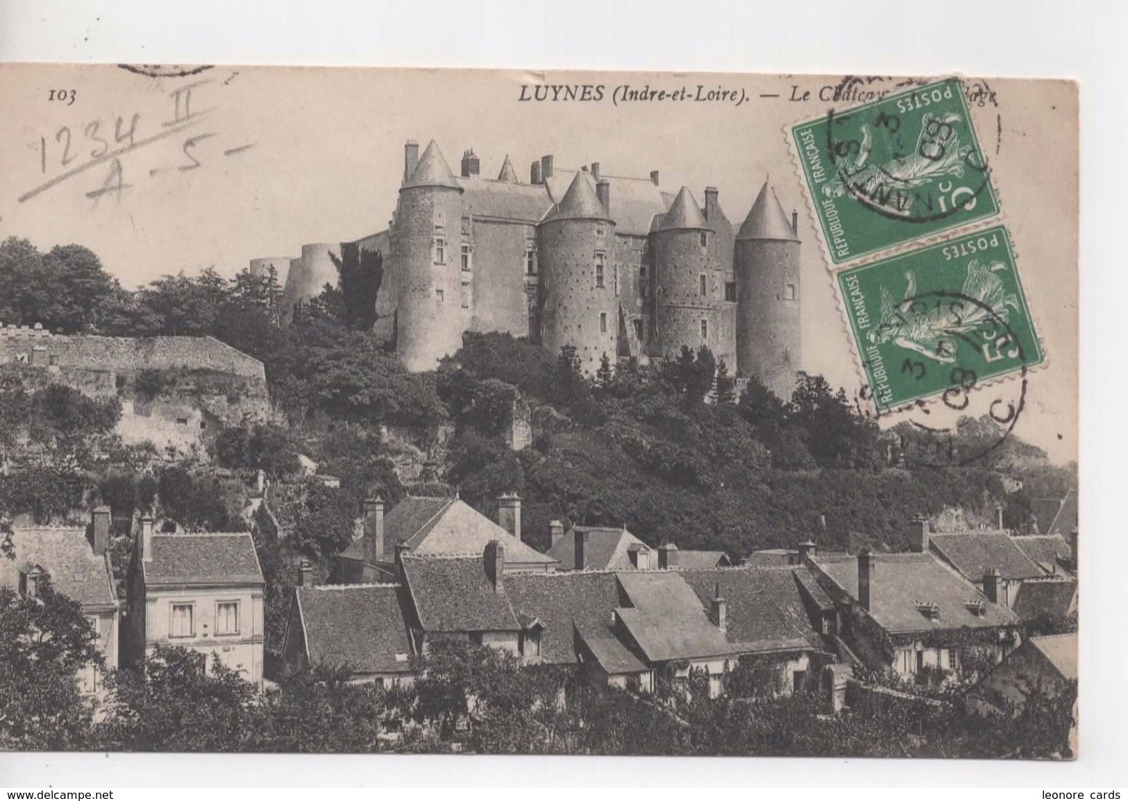 Cpa.13.Luynes.1908.Le Château. - Luynes