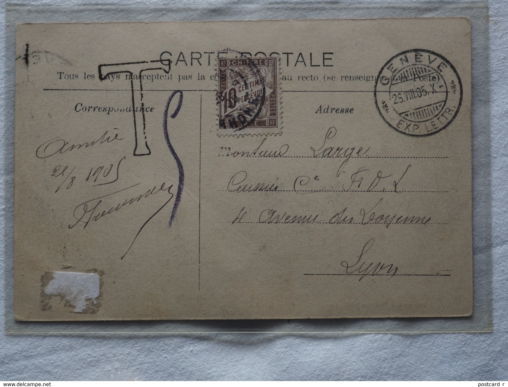 Switzerland Geneve Monument Brunswick Et Le Mont-Blanc Stamp 1905 A 156 - Genève