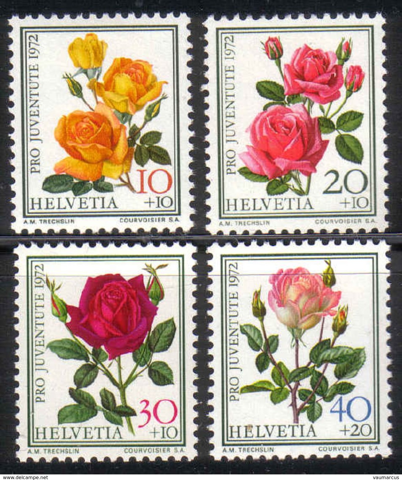 PRO JUVENTUTE 1972 ** / MNH Série Complète - Ungebraucht