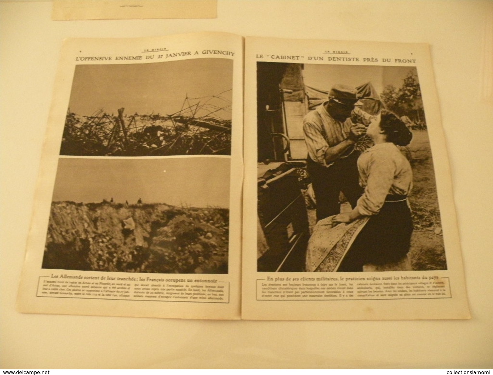 Le Miroir Guerre 1914/1918> Journal N°116 > 13.2.1916 >Offensive Givenchy,incidents De Lausanne,les Mineurs à Luxembourg - Guerre 1914-18