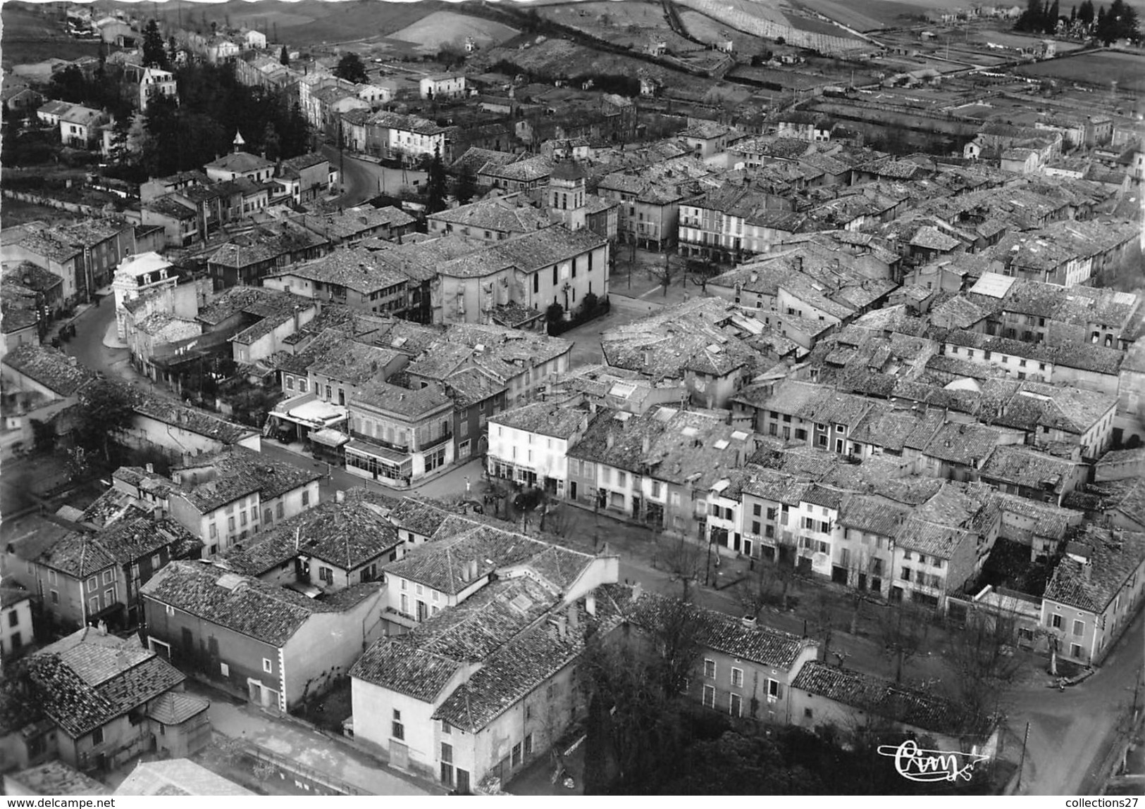 81-REALMONT- VUE GENERALE AERIENNE - Realmont