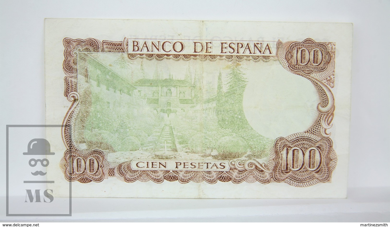 Spain/ España 100 Pesetas/ Ptas Spanish Banknote, Francisco Franco - Issued 1970, Colour Variety - VF Quality - 5 Pesetas