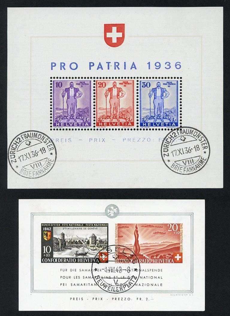 **/*/gest. 2 Sammlungen PP 1936/2000 Gestempelt UND **/* Inkl. Blocks, 1957/87 Viererblocks **/gestempelt, Ab 1974 Auch  - Used Stamps