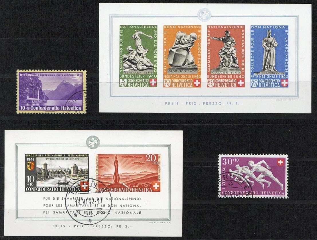 **/gest. Je Vollständige Sammlung ** U. Sauber Gestempelt, Inkl. Blocks (1940/42<br/>gestempelt Mit Attest) U. Bpsw. 1z, - Oblitérés