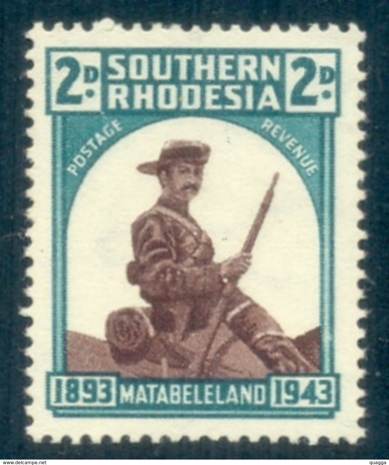 Southern Rhodesia 1943. 2d Occupation Matabeleland, SACC 63*, SG 61*. - Rhodésie Du Sud (...-1964)