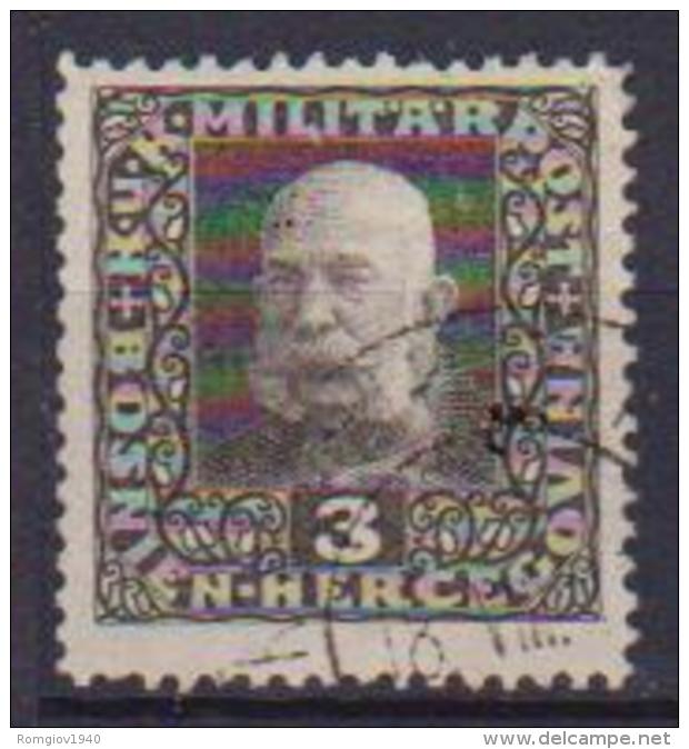 BOSNIA EZERGOVINA POSTA MILITARE 1916 EFFIGE DI FRANCESCO GIUSEPPE UNIF. 97 USATO VF - Bosnia Erzegovina