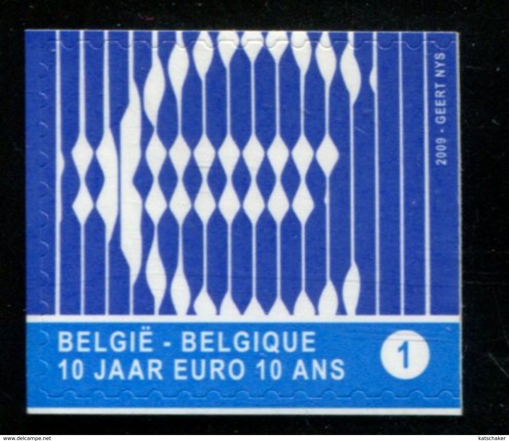 476833906 BELGIE 2009 ** MNH 3873a DE EURO WORDT 10 - Neufs