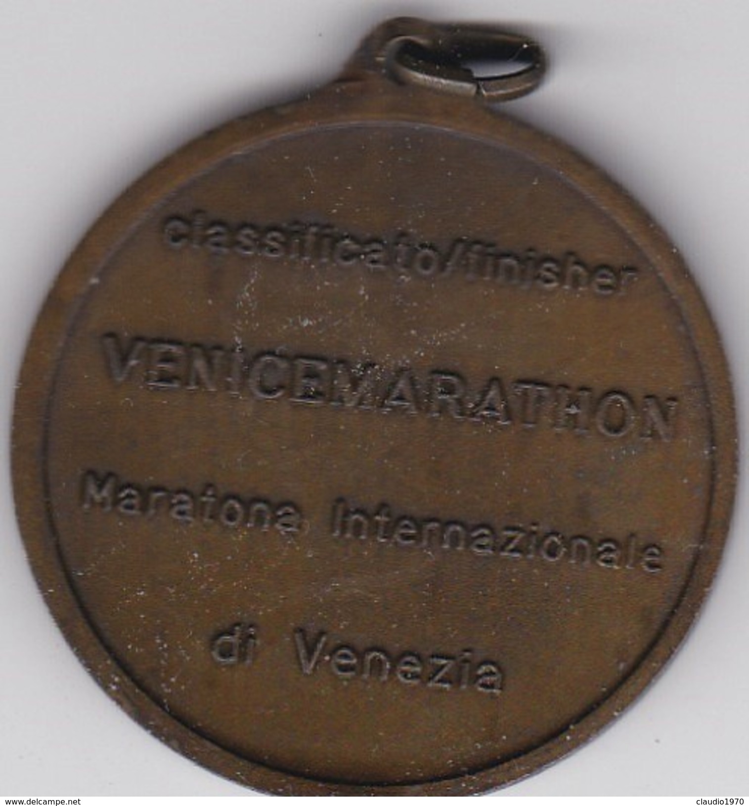 MEDAGLIA - 11a VENICE MARATHON - VENICE MARATHON- MARATONA INTERNAZIONALE DI VENEZIA 1996 - Altri & Non Classificati