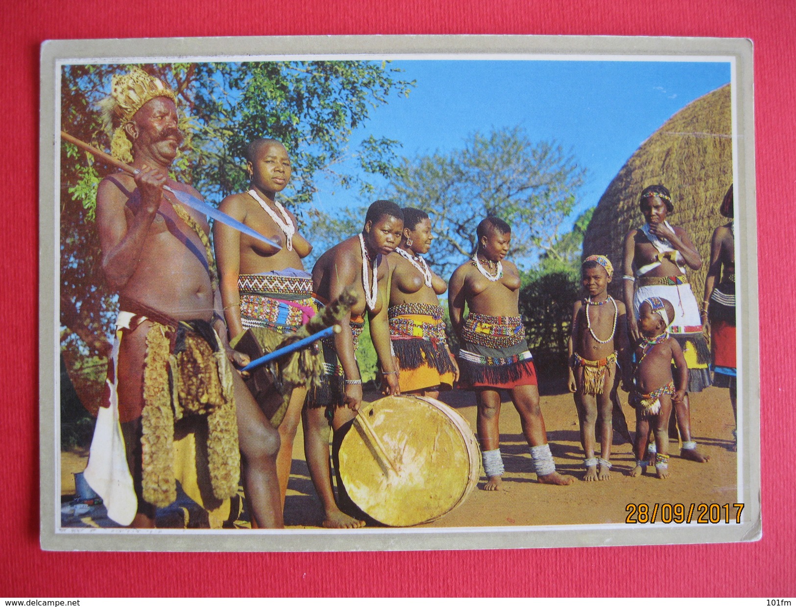 ZULU Chief And The Members Of His Family - Africa