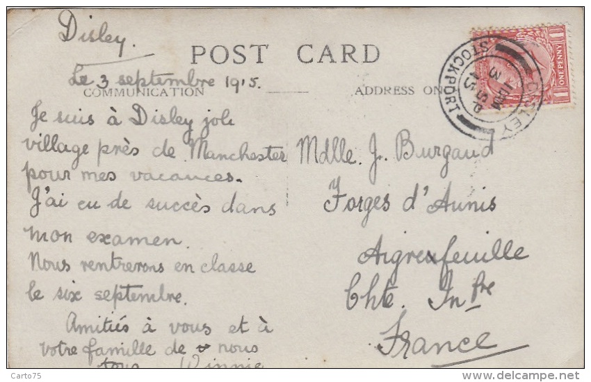 Royaume-Uni - Disley - The Cage - Lyme Park -  Postmarked Disley 1915 - Autres & Non Classés