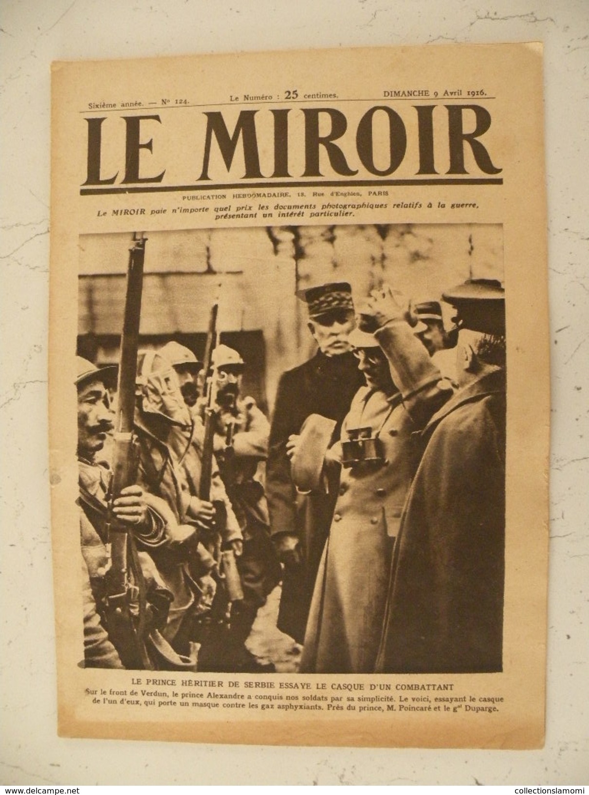 Le Miroir Guerre 1914/1918> Journal N°124 >9.4.1916 > Le Front De Verdun, Obus Incendiaires Sur Verdun - Weltkrieg 1914-18