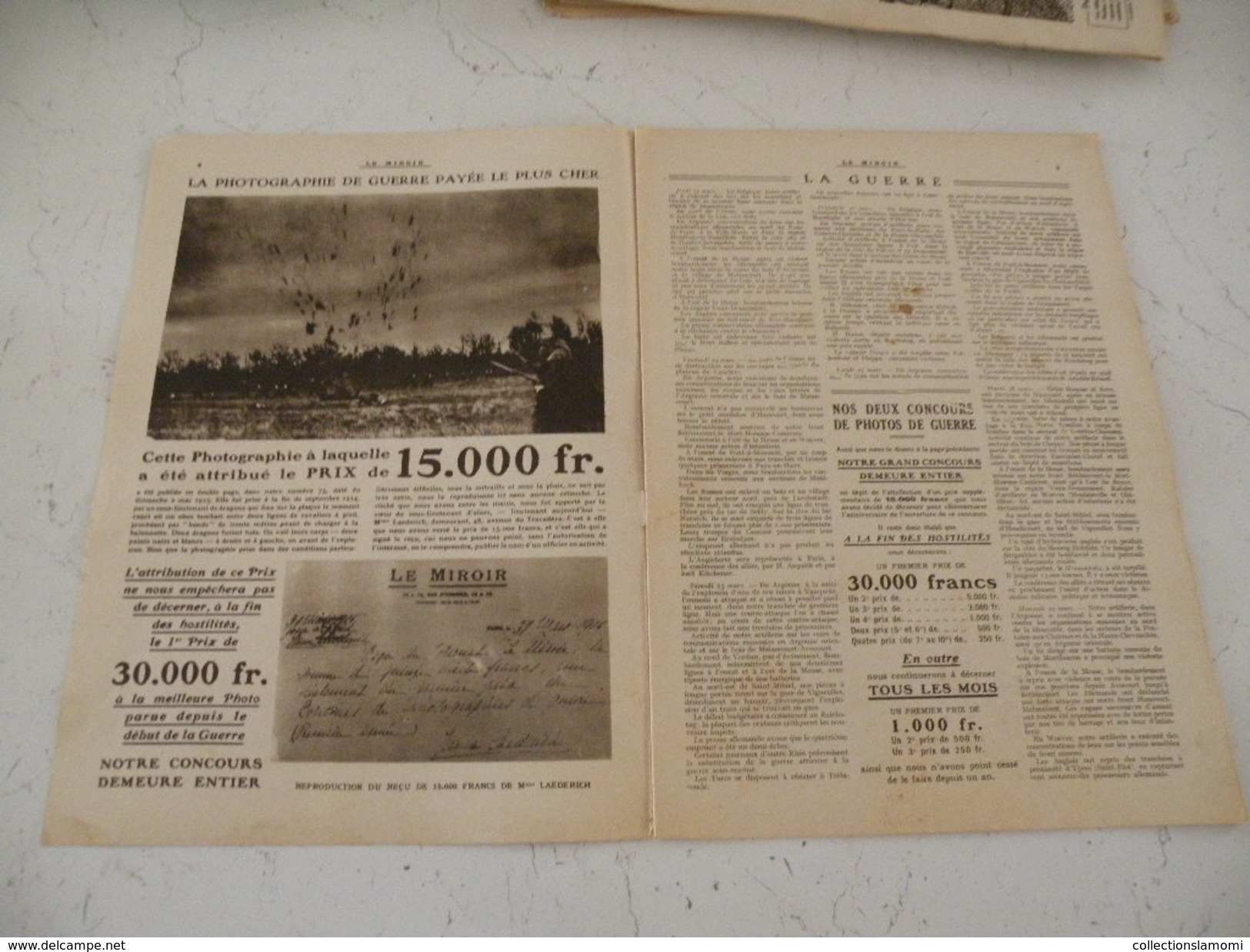 Le Miroir Guerre 1914/1918> Journal N°124 >9.4.1916 > Le Front De Verdun, Obus Incendiaires Sur Verdun - Weltkrieg 1914-18