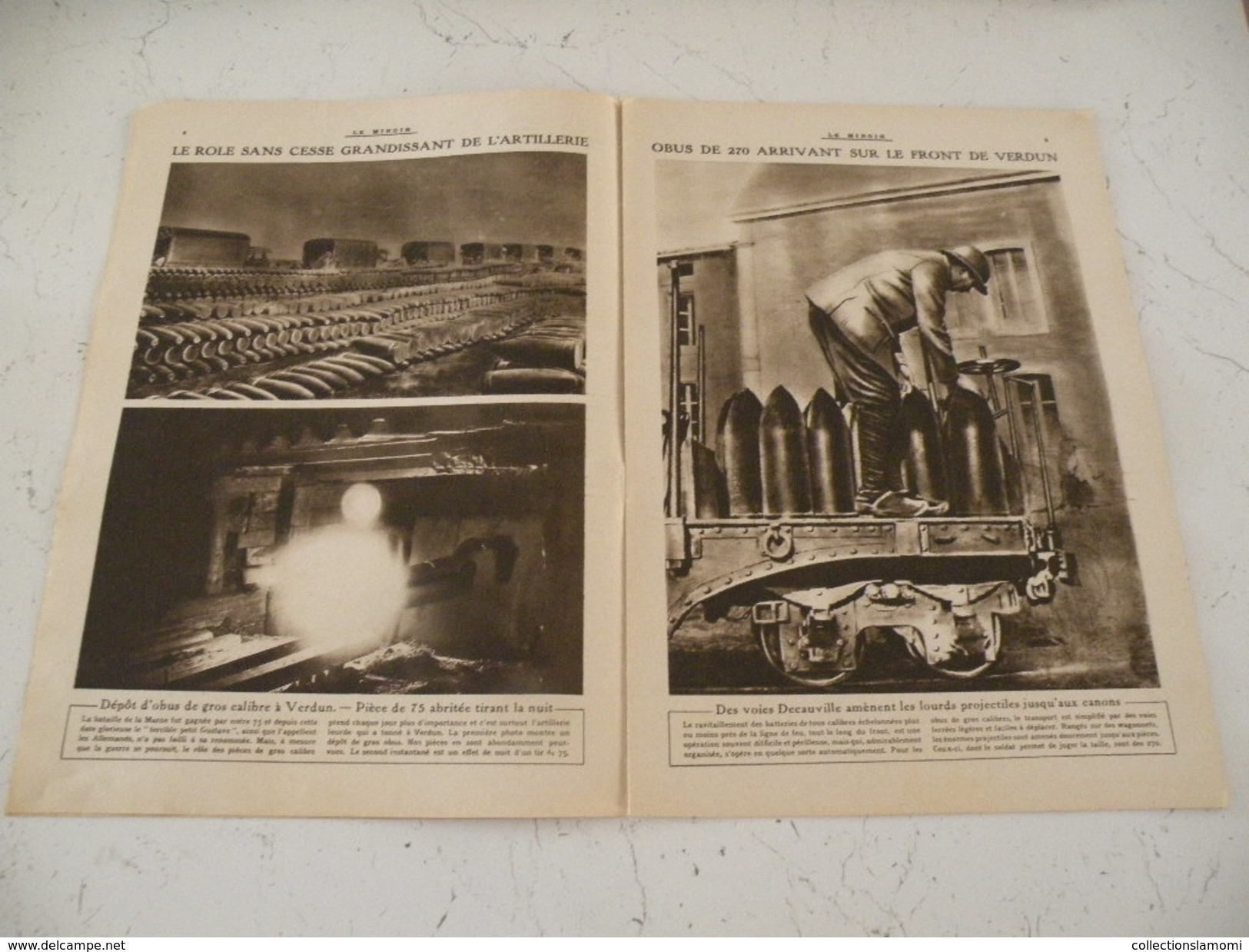 Le Miroir Guerre 1914/1918> Journal N°124 >9.4.1916 > Le Front De Verdun, Obus Incendiaires Sur Verdun - Guerre 1914-18