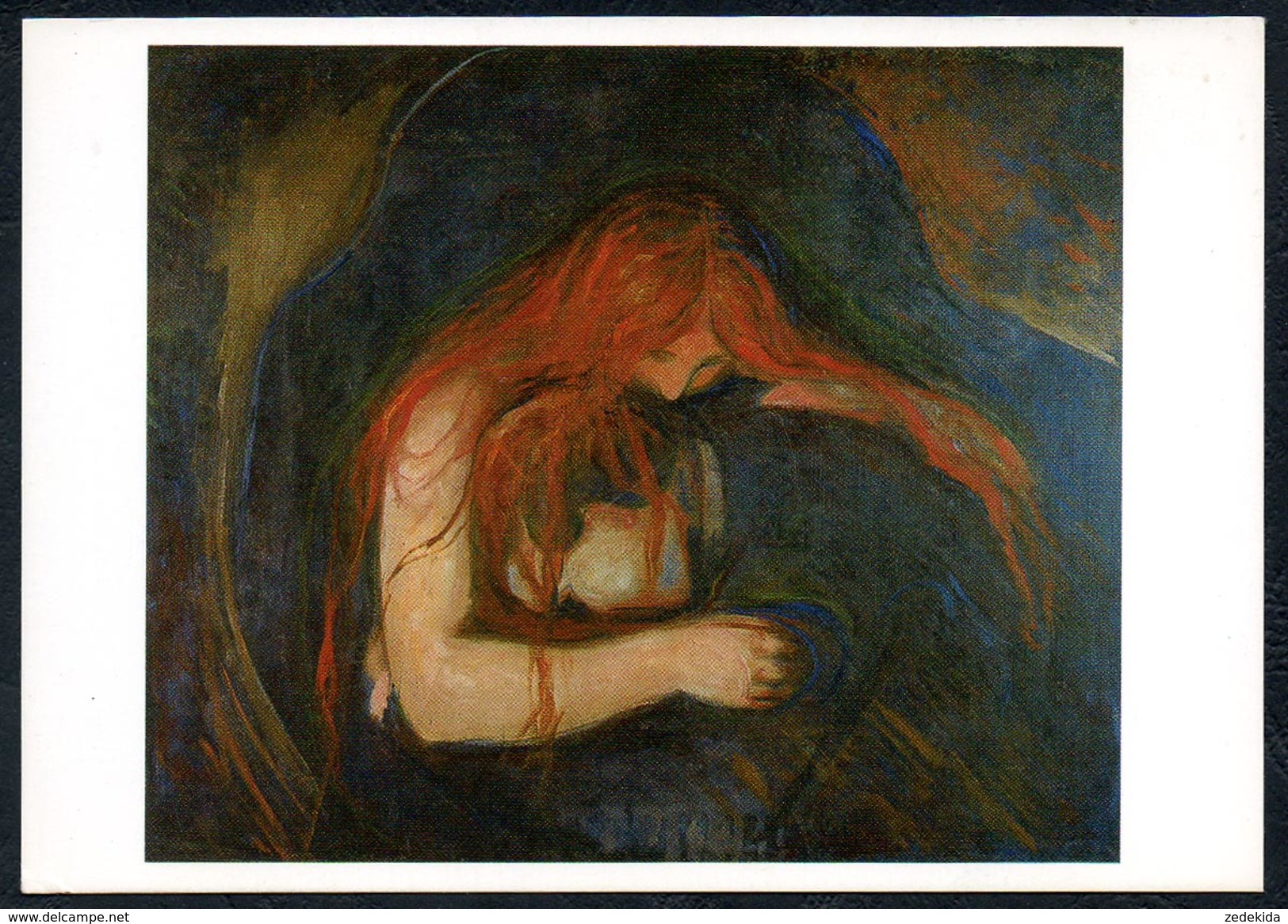 A7280 - Alte Künstlerkarte - Edvard Munch - Vampyr TOP - Other & Unclassified