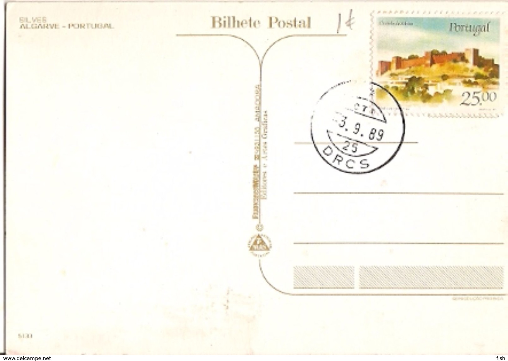 Portugal & Bilhete Postal,  Castle Of Silves 1987 (1787) - Lettres & Documents