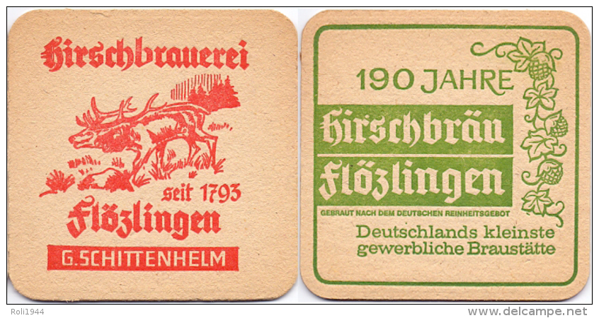 #D164-077 Viltje Hirschbrauerei Slözlingen - Bierdeckel