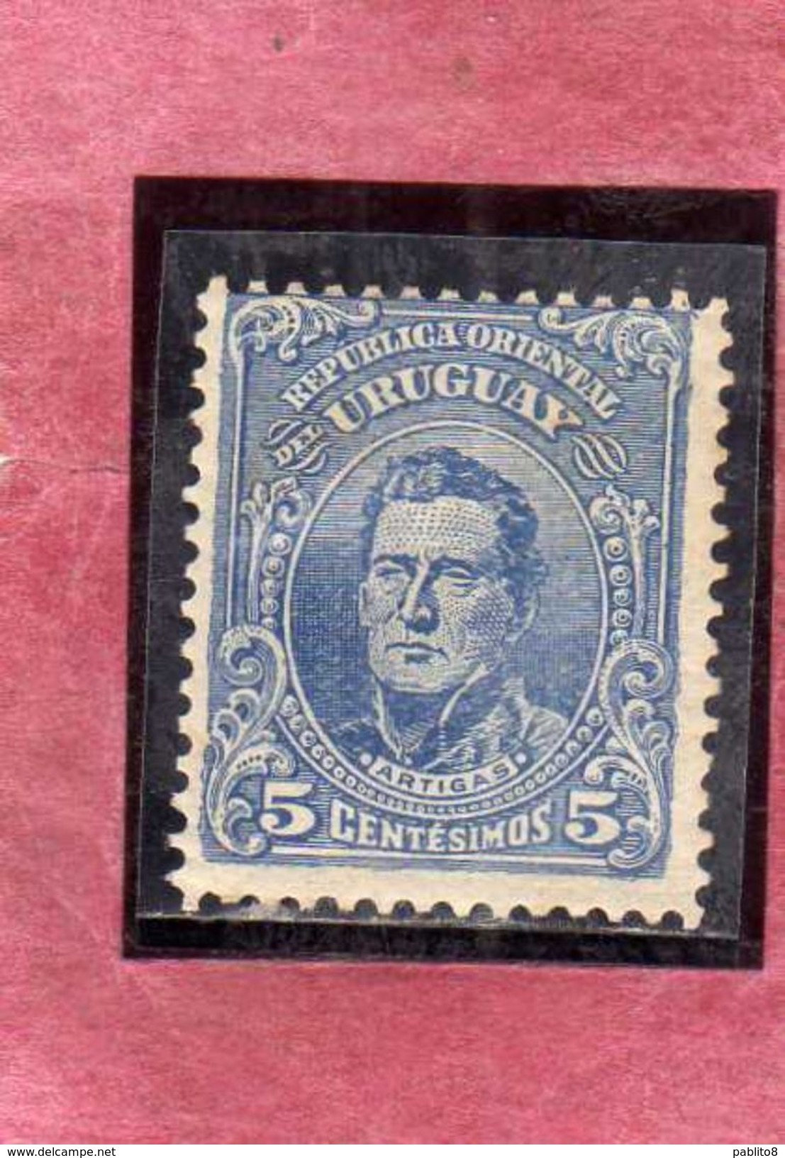 URUGUAY 1910 1915 ARTIGAS CENT. 5c MNH - Uruguay