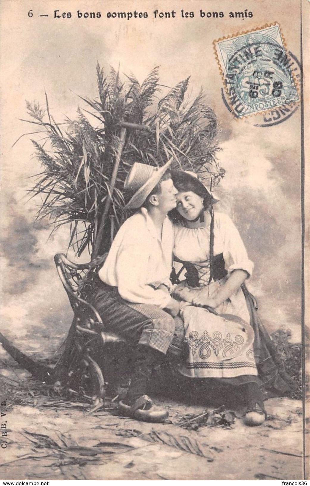 Lot de 90 CPA Fantaisies 1900s 1950s : Femmes enfants couples illustrations fleurs etc