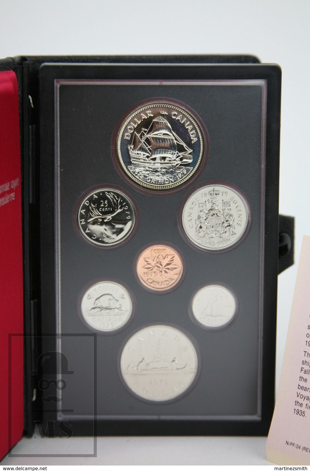 1979 Royal Canadian Mint - Silver Commemorative Dollar - Griffon Ship - 7 Coins Proof Set Canada - Canada