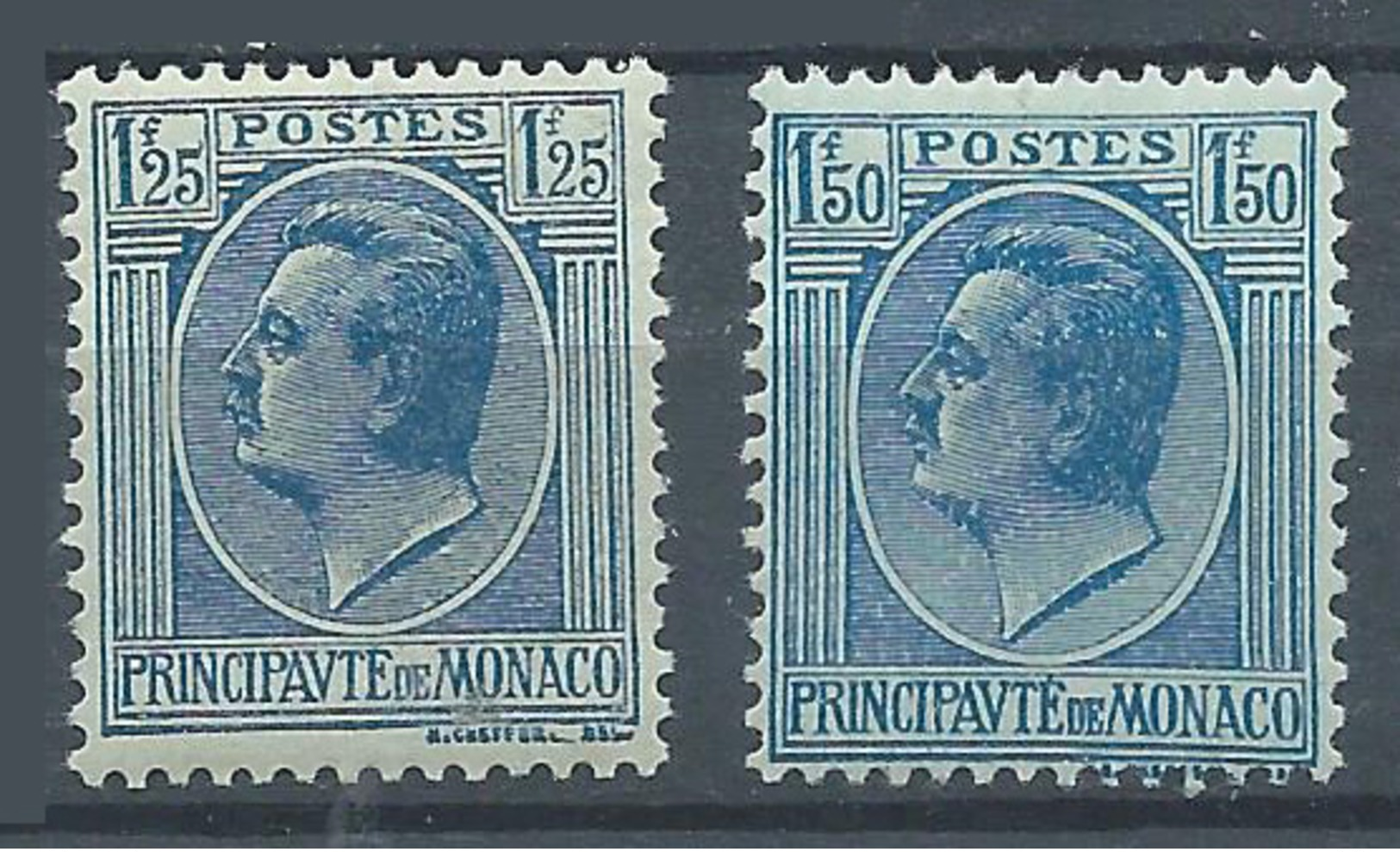 Monaco YT N°98-99 Prince Louis II Neuf/charnière * - Unused Stamps