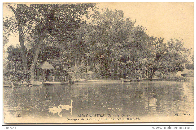 CPA - SAINT GRATIEN - GARAGES DE PECHE DE LA PRINCESSE MATHILDE (1917) - Saint Gratien